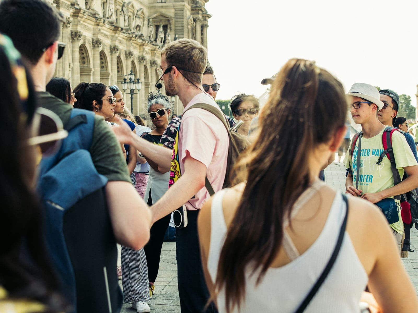 Guided tour with a group